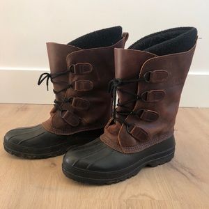 KAMIK Full grain leather winter boots, size 8
